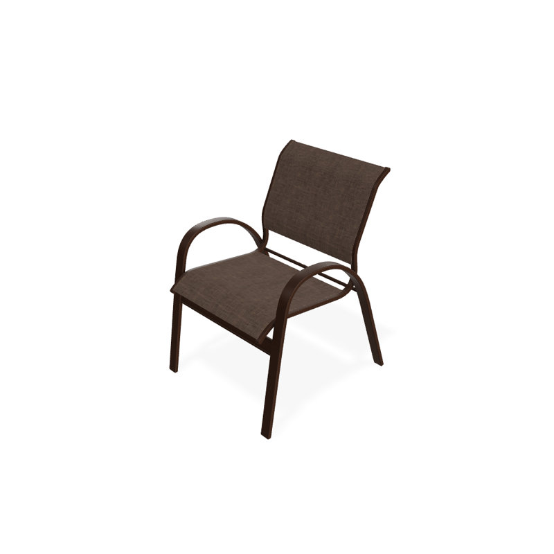 Chaise de patio empilable Hiraku, Moka Sunbrella®, Kona texturé