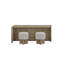 Banc de divertissement avec tabourets English Knotty Oak