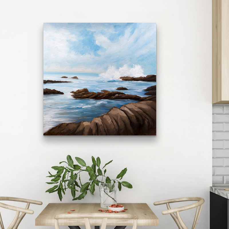 Seaside wave - 32"x32" art on canvas