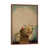 Toile avec cadre en bois brun classique