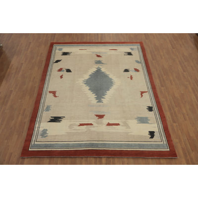 Tapis oriental géométrique 9 x 12