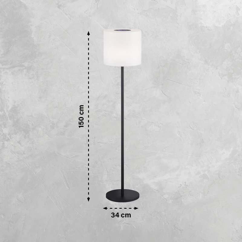 Adessa 150cm LED Column Floor Lamp with USB