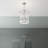 2 - Light Brushed Nickel Lantern Pendant