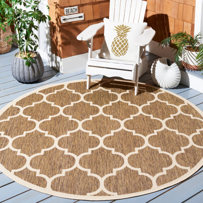 Tapis d'intérieur / extérieur à motif géométrique Herefordshire Performance