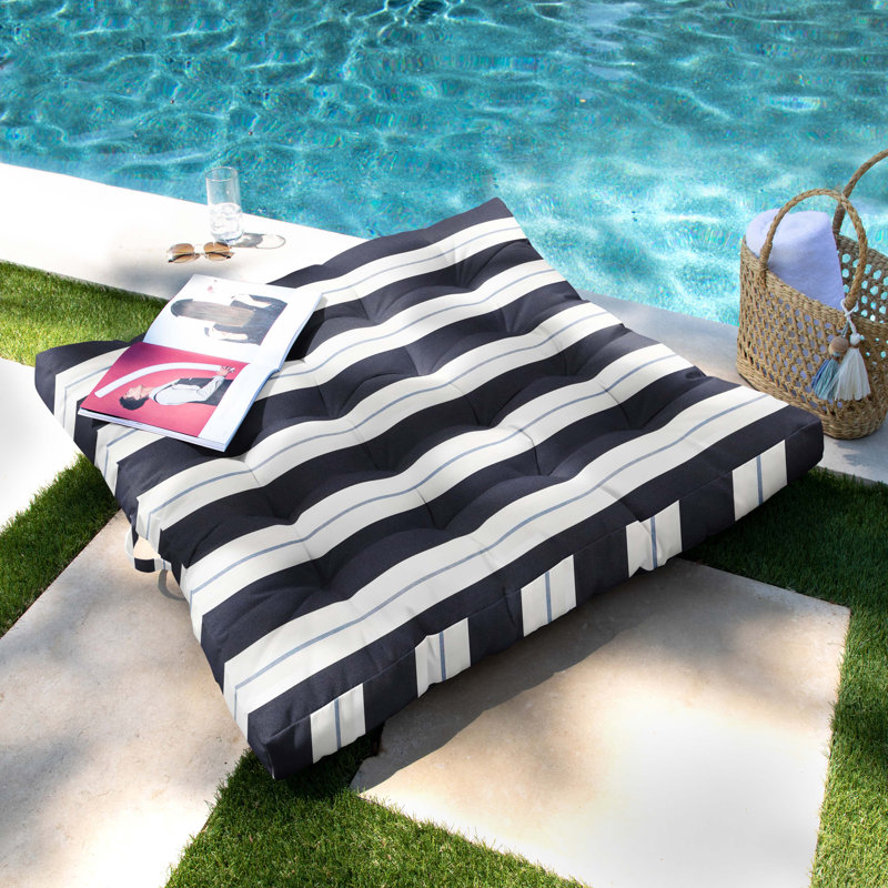 Antoni Sunbrella® Floor Square Indoor/Outdoor Pillow Cover & Insert, Relate Harbor