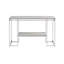 Table de canapé rectangulaire contemporaine en chêne naturel et chrome de 47 po Roaccord