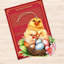 Ornements en bois de poussins printaniers par Debrekht