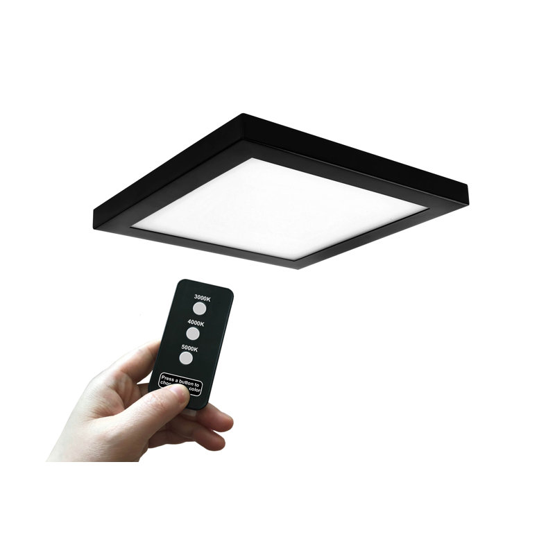 Annegrete LED Flush Mount, 10", Black