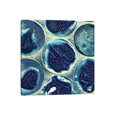 Blue Spheres by Emmanuel Signorino - Wrapped Canvas Print