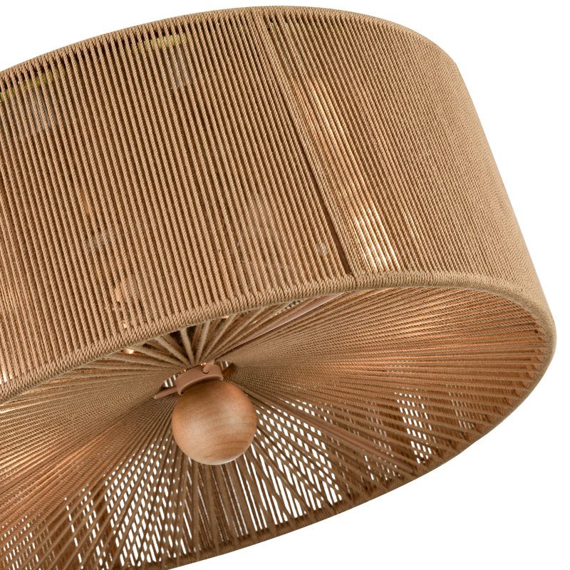 Plafonnier encastré en tissu 2 lumières 5,75 po Steinmar