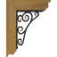 Support lisse en fer 3 po x l 3 1/2 po x P 9 1/2 po x H 12 po Tristan-108925031-108920644