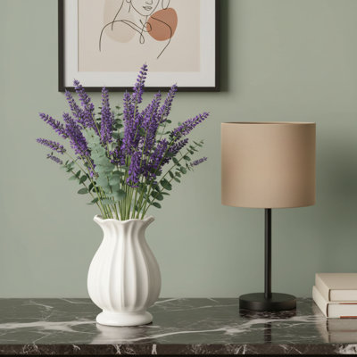 Vase en céramique blanc de 7,8 pouces, conception moderne et minimaliste, forme unique, idéale pour les bouquets, les fermes, les salons, les mariages et autres décorations de centre de table multi-scène.
