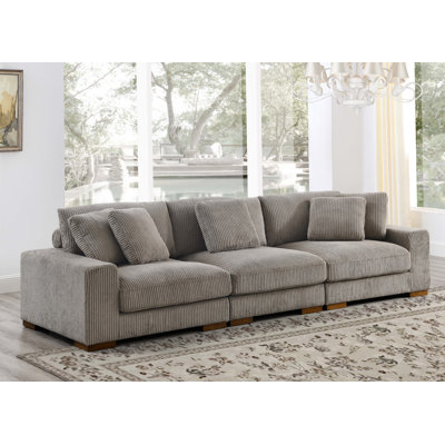 Kijuana Square Arm Sofa with Reversible Cushions