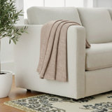 Cotton Knitted Throw Blanket