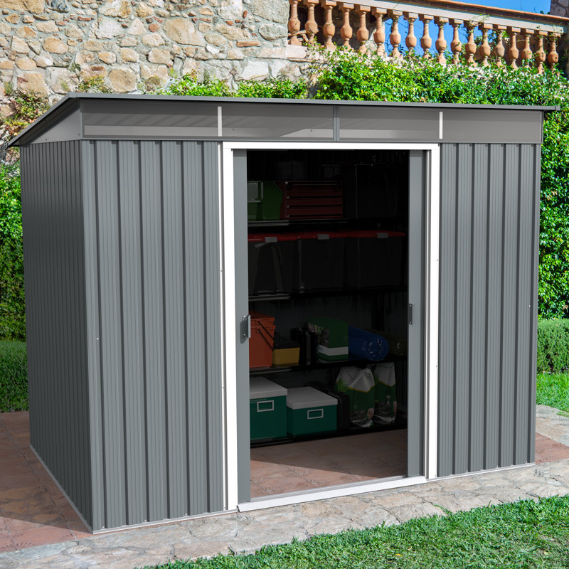 Remise de rangement en métal l 8 pi. X P 6 pi.