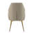 Valenne Beige patterned Leather Dining Chair
