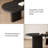 70.87"Nordic minimalist black solid wood dining table-1220037515
