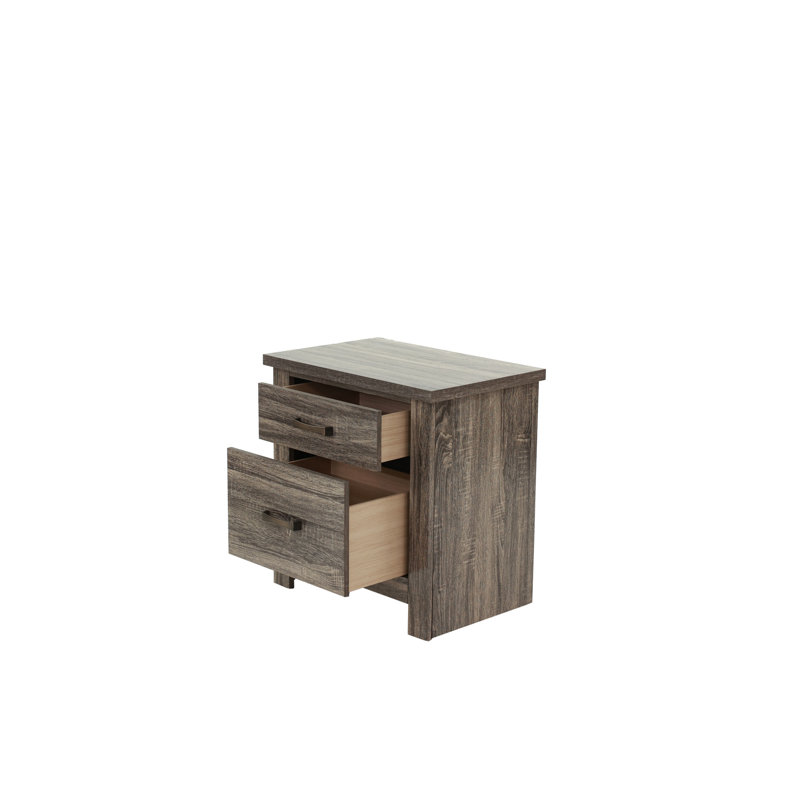 Table de chevet en chêne gris captivant 24 po x 16 po 24 po, produit en bois 24 po 16 po 24 po H, merveilleux