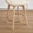 Ashwell Modern Swivel Upholstered 26.8'' Linen Counter Stool With Solid Wood Frame-1044971556