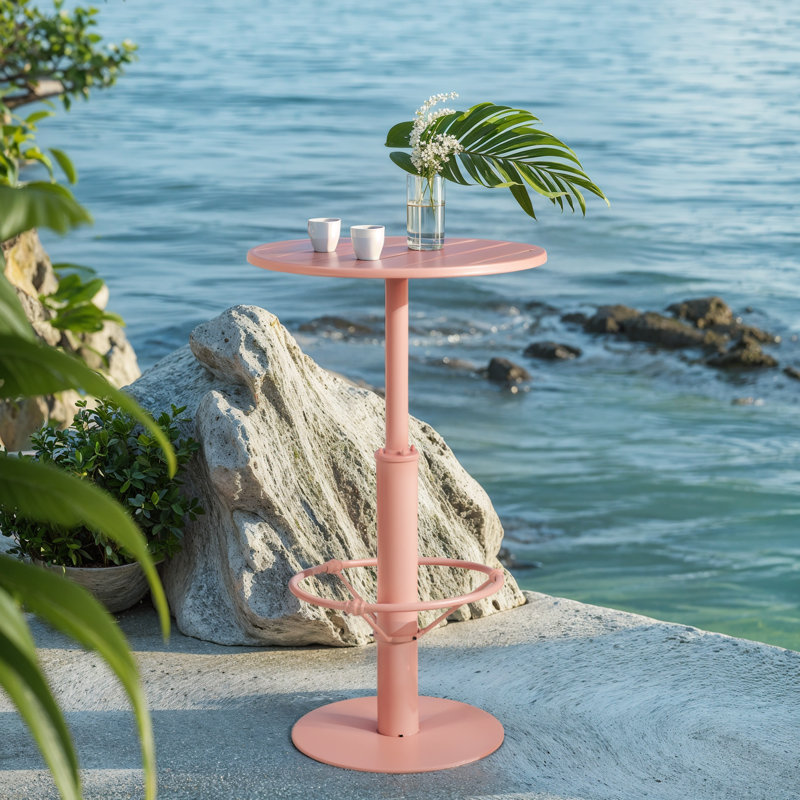 Table d'extérieur Sory L 23,62 x l 23,62, Rose