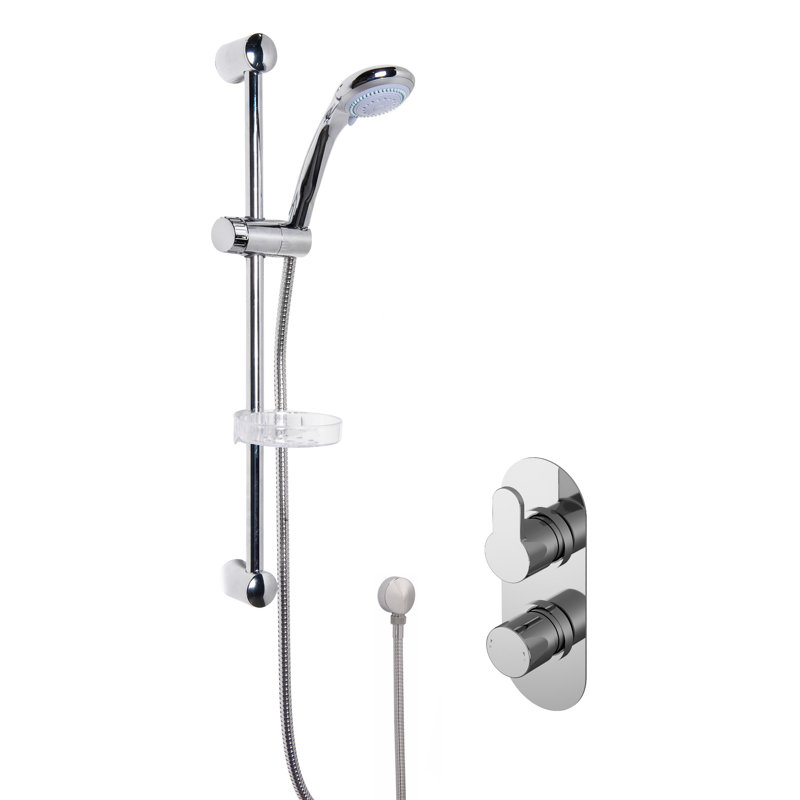 Thermostatic Shower with Handheld Shower Head, Paddle Lever