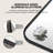 40" x 24" Matte Black Aluminum Frame Oval Wall Mounted Bathroom Vanity Mirror, High Definition Explosion-Proof Glass-1422186644-1422186645