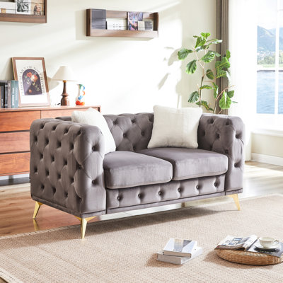 Avec 2 coussins, sièges à ressorts en mousse, pieds en métal, pour décoration de bureau