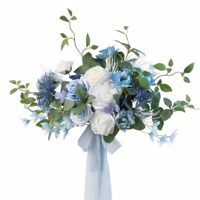 Dusty Blue Wedding Bouquets