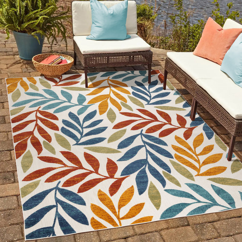 Tapis intérieur / extérieur Fosel Folia, Rectangle 5 pi 3 po x 7 pi