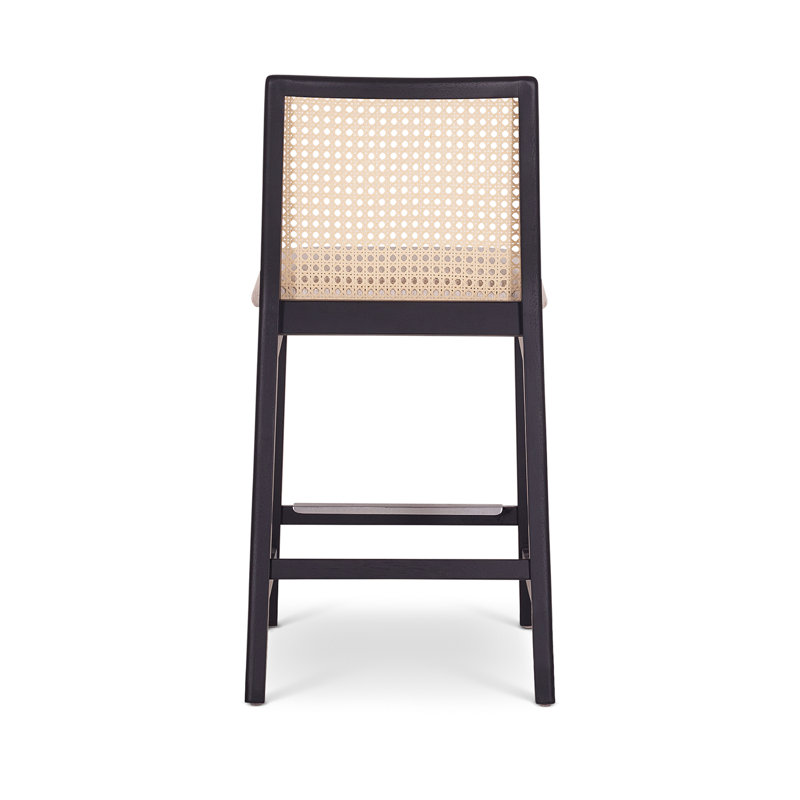Mag Cane Bar & Counter Stool, Counter Stool (25.5" Seat Height), Medley Ivory/Ebano/Natural