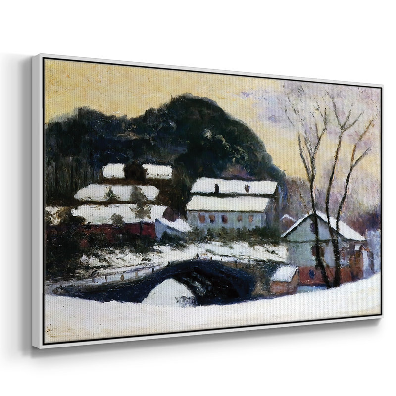 " Sandviken, Norway, 1895 01 ", 17" H x 25" W x 2" D, White
