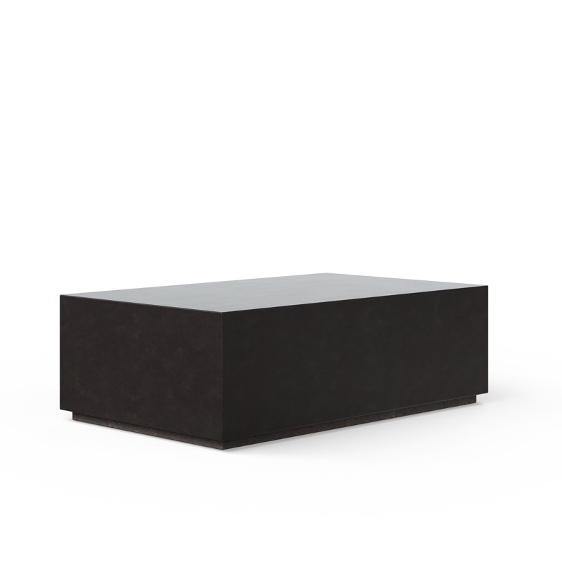 Quigley Block Coffee Table, Lava Brown