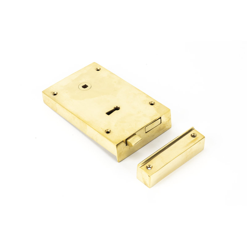 Rim Lock, 8.6cm H x 15cm W x 3.1cm D