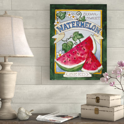 " Large Watermelon Seed Packet " by Barbara Mock