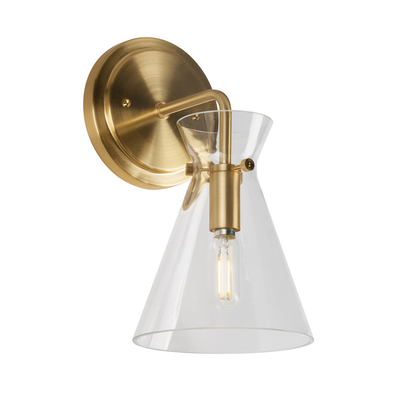 Chew Magna Armed Sconce, Soft Gold