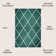 Bertrice Minimalist Diamond Trellis Green/White Rug