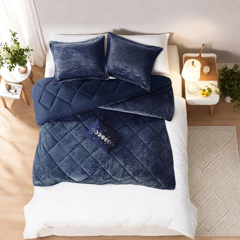 Ensembles de literie en velours luxueux, conception en polyester, style moderne pour la maison