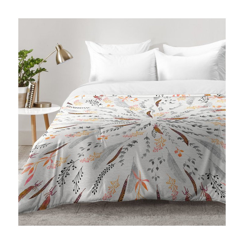 Iveta Abolina Modern & Contemporary Polyester Floral Comforter, Full/Queen Comforter + 2 Standard Shams