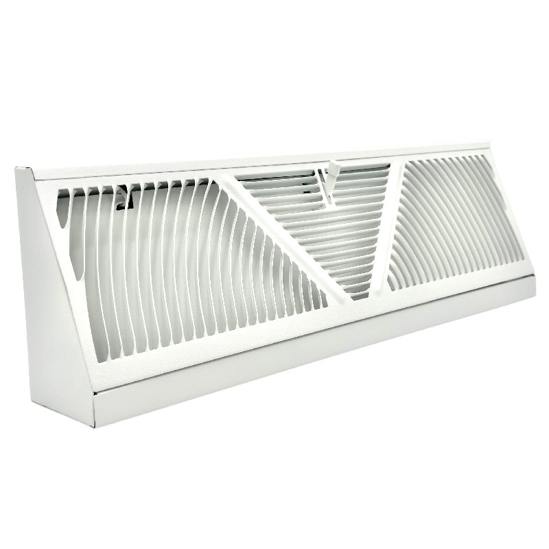 Shoemaker Extended Height Baseboard Register, 5.5" H x 18" W x 2.75" D