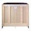 Ensemble de meuble-lavabo en bois massif de 37 pouces avec dessus de lavabo moderne Brookings, assemblé, Sherwin Williams - Design House, 216218-101466708