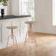 Tabouret pivotant en bois massif Jomarion-1332498771
