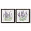 Lavande botanique I - ensemble de 2 peintures sur toile encadrées-2026641857-2026641856