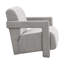 Fauteuil de 26,3 po en tissu gris, en forme de L, avec support solide, capacité de 228 lb pour le salon-237073982