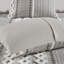 Ensemble d'édredon imprimé en coton avec chenille gris double / grand-125340985-125340986