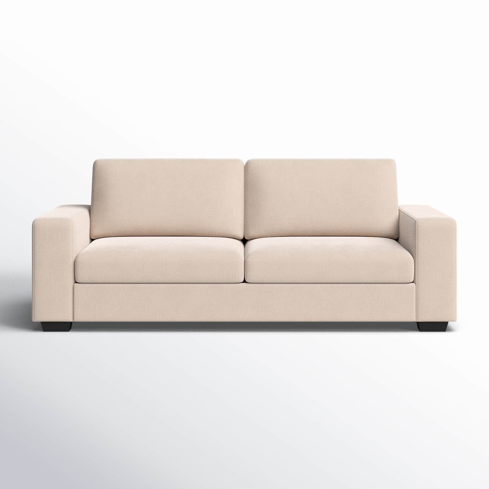 Alden 92'' Upholstered Sleeper Sofa, Khaki Performance