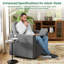 Canapé modulaire modulaire avec siège de rangement Canapé convertible pour salon / repose-pieds profond de 27 po / coussin en mousse viscoélastique