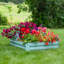 Lit de jardin surélevé d'extérieur en acier galvanisé à 2 niveaux Riquel - Vert-2083450811