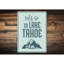 Plaque en aluminium «Allons au lac Tahoe»-58294065
