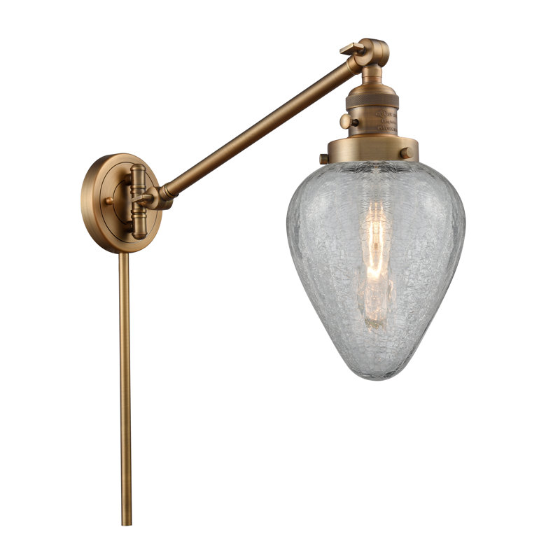 Lampe avec bras pivotant Ameet, Laiton brossé