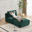 Canapé moderne en mousse à mémoire de forme avec repose-pieds mobile, tissu en velours côtelé, sans assemblage requis, vert